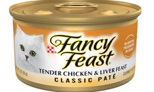 Purina Fancy Feast Grain Free Pate Wet Cat Food, Tender Liver Chicken Feast...