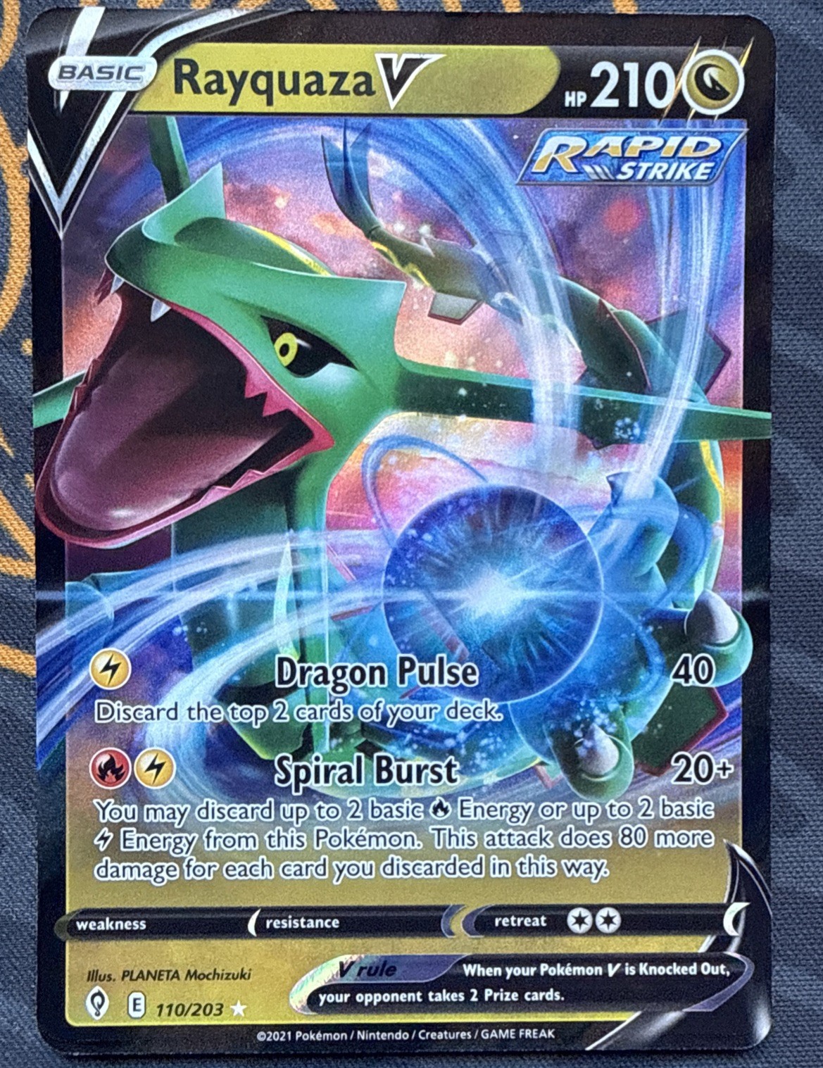 2023 Pokemon SWSH Crown Zenith Rayquaza V #100/159