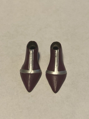 2008 Diamond Select 1:12 Marvel Skrull Dark Purple Shoes / Feet Custom Fodder #1