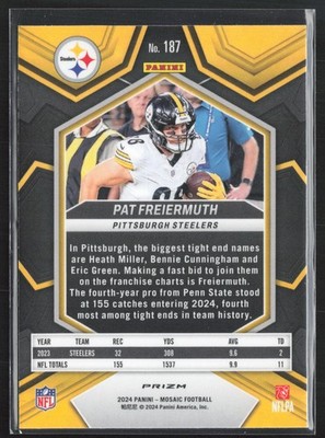 2024 Panini Mosaic #187 Pat Freiermuth Mosaic Green | eBay