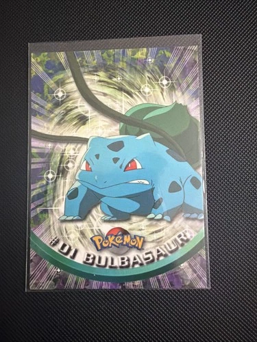 #01 Bulbasaur, 1999 Pokemon Topps, Blue Logo, Vintage Pokémon Card