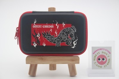 Pokemon Primal Groudon Carrying Case pouch- Black/ Red for New Nintendo 3DS XL