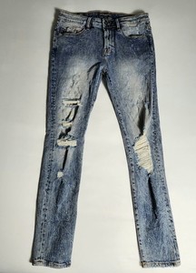 Cult Of Individuality Men's Punk Super Skinny Stretch Jeans Stud/Crystal 34x32