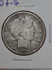 1907-S BARBER HALF DOLLAR 90% US SILVER COIN VG CONDITION See Pics