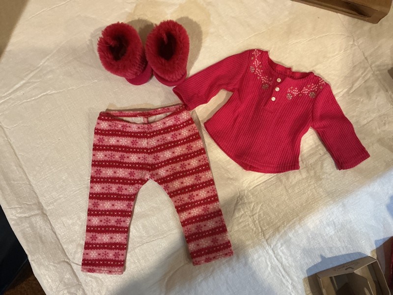 American Girl Doll Fair Isle pajama set