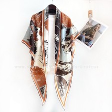 Sallys 70 Cashmere 30 Silk Wrap Scarf Leaves Print Triangle Shawl 200 125cm