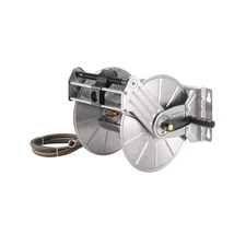 Giraffe Tools Stainless Steel Garden Hose Reel Heavy Duty, Wall/Floor Mounted...