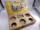 Antique Pyrex Children's Baking Dish Set Pyrexette Art Deco w/ Box Vintage Old