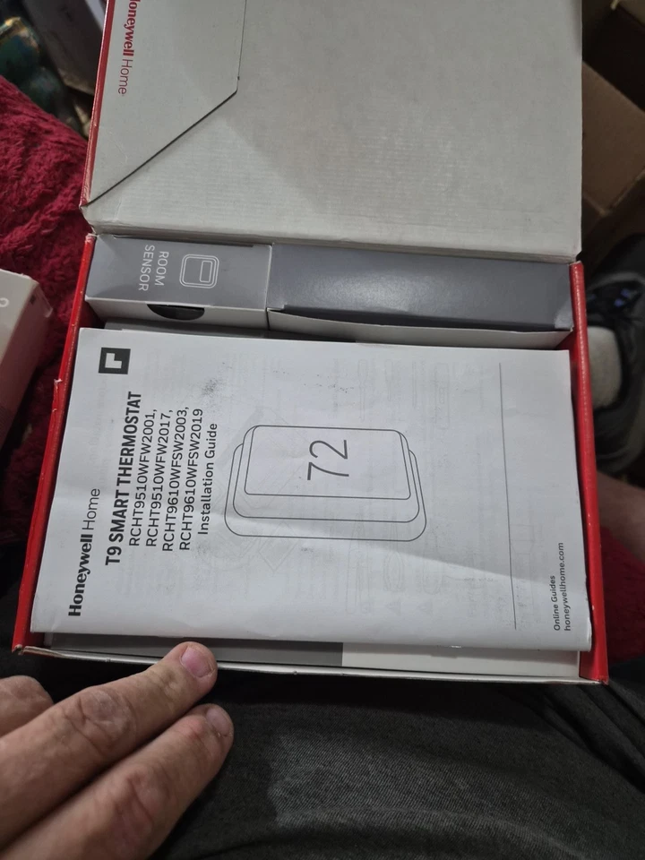 Honeywell Home T9 Wi-Fi Smart Thermostat with RoomSmart Sensor - White... - Image 2 of 3