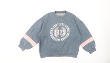 Pull&Bear Sweatshirt Damen Blau XS Logo