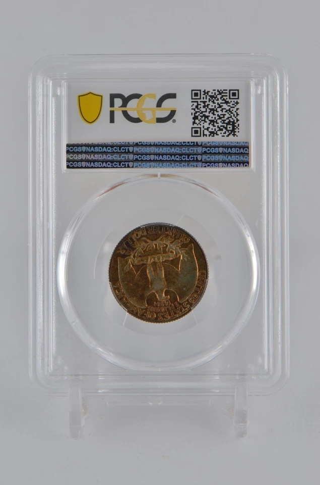 PR64 1961 PCGS GRADED SILVER WASHINGTON QUARTER PROOF TONED UNC. RARE COIN #776 - Image 2 of 4