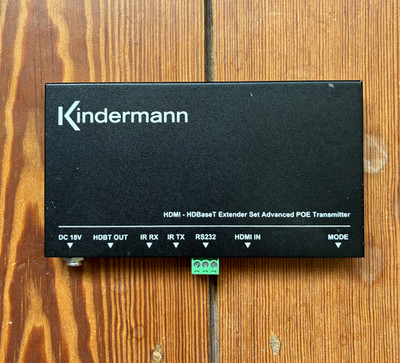 Kindermann, HDMI HD Base T Extender Set Advanced POE Transmitter, Typ 7488000028