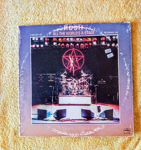 All the World's a Stage by Rush Mercury Records ALBUM Vintage Vinyl C,G Vex