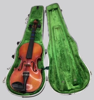 Karl Meisel 3/4 Violin With Case Made In West Germany Model No. 6110