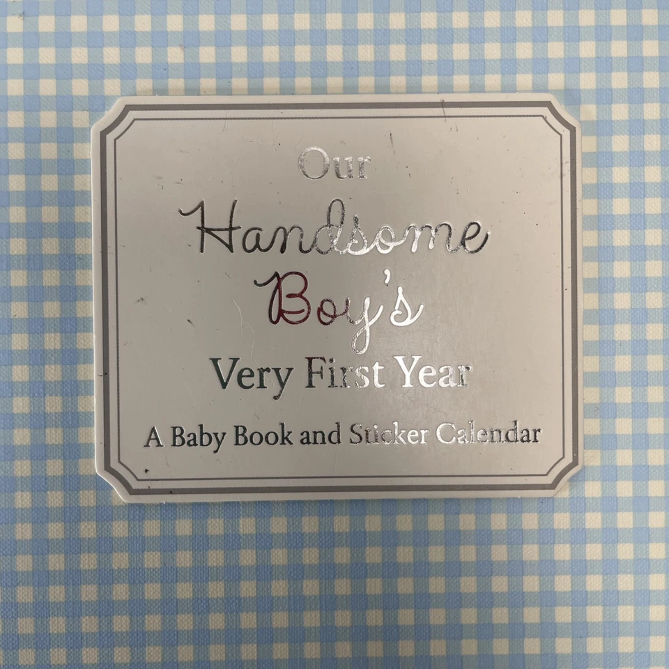 Hallmark First-Year Memory Book Baby Boy Blue – “Our Handsome Boy” Stickers - Image 2 of 4