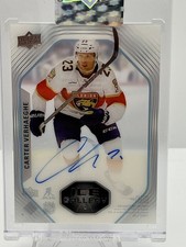 2024-25 Upper Deck Clear Cut Carter Verhaeghe Auto Ice Gallery Florida Panthers