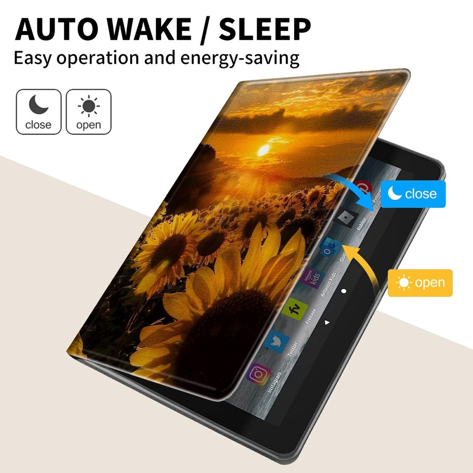 Tablet Case For All-New Amazon Fire HD 8 Tablet (7th And 8th Generation 2017 And 2018 Release) - Heavy Duty Silicone Case And Sound-Amplification Feature Cover