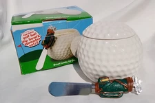 Boston Warehouse Tee Time Golf Ball Dip Bowl And Spreader 3 Piece Set 10 Ounces