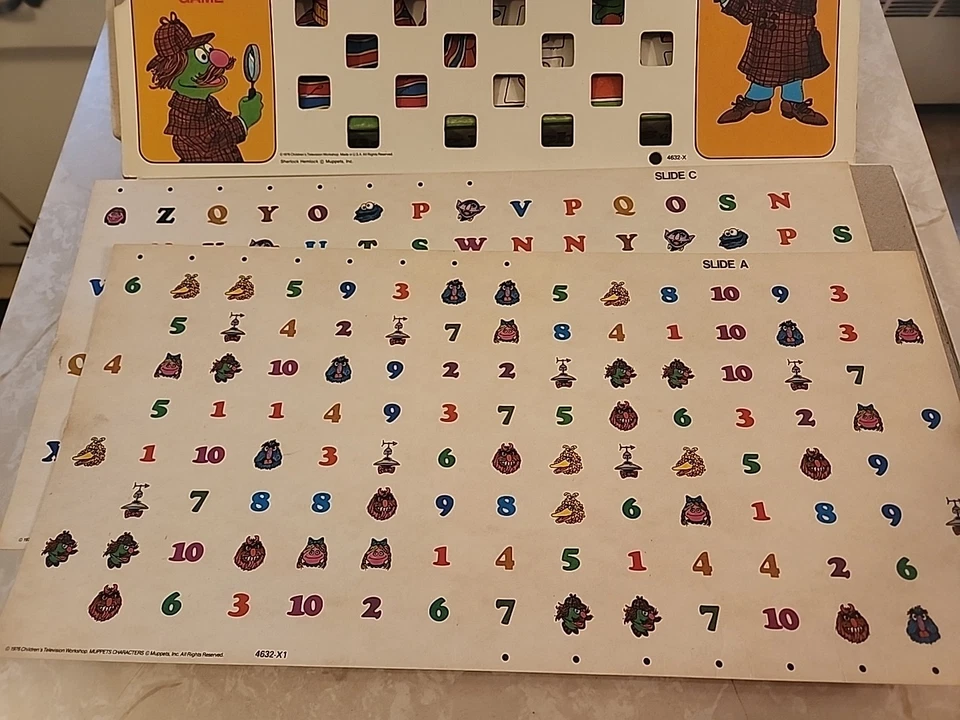 Juego de enfrentamientos perdidos Sesame Street 1976 de colección de Milton Bradley - ¡Completo! Foto 3 de 4