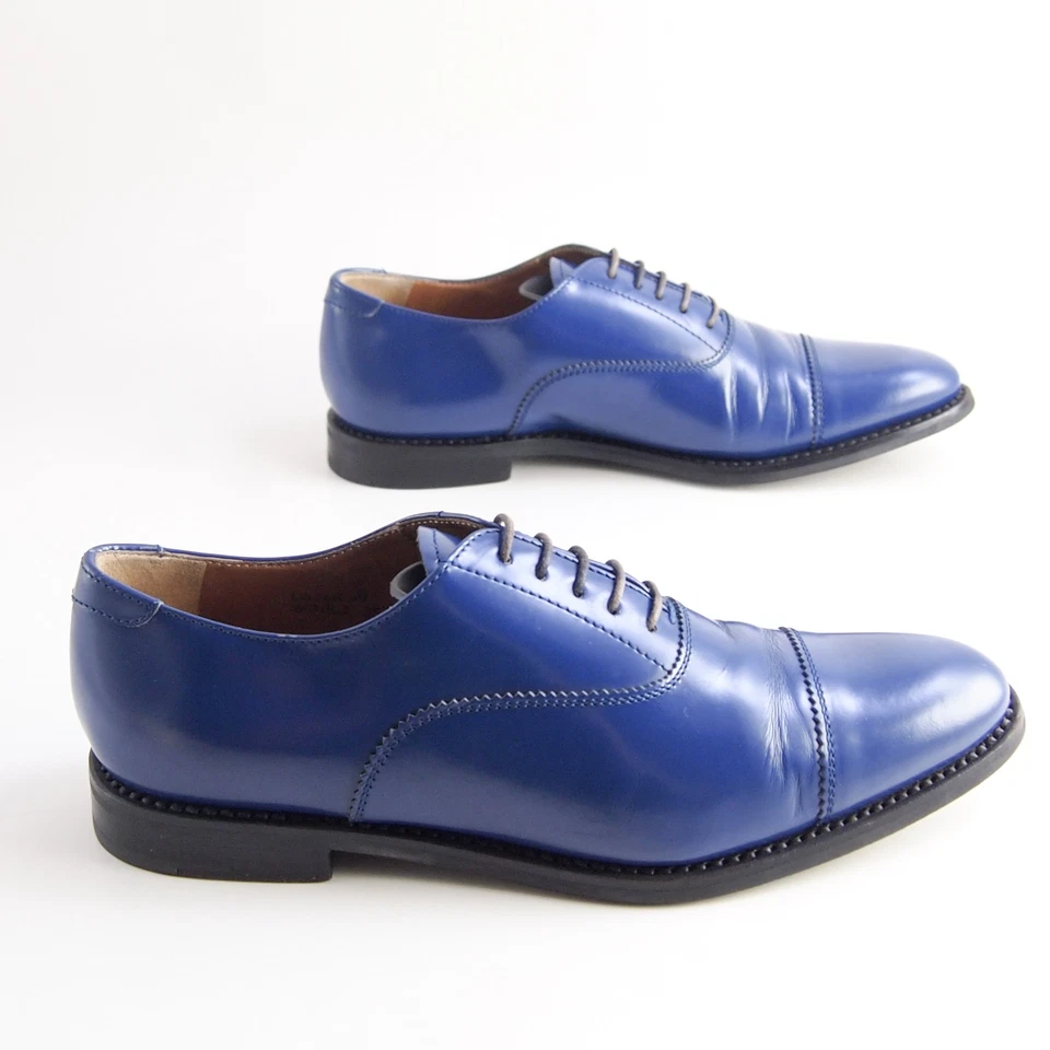 Zapatos Church's Lowick Oxfords 35.5 EE. UU. 5.5 para mujer de cuero azul con cordones Reino Unido Foto 2 de 4