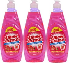 Elbow Grease Washing Up Liquid, Pink Blush 600ml x 3 4.22 per litre