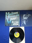 Elton John-Madman Across the Water Vinyl Record, Uni US 1971 Gloversville, VG-
