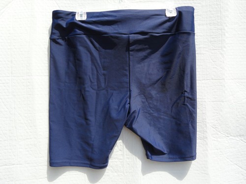 Modli Navy Blue Plus Mid Thigh Swim Shorts Swim Suit Bottoms Women's Size 1X NWT - Picture 3 of 10