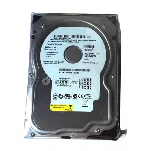 compatible WD 40GB WD400BB 7200RPM PATA IDE 3.5" HDD Hard Disk Drive - Picture 2 of 3