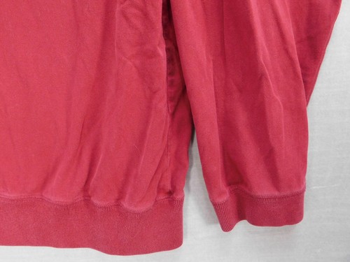 Roundtree & York 1/4 Zip Pullover Men's Large Red Sweatshirt Vintage Y2K - Picture 15 of 20