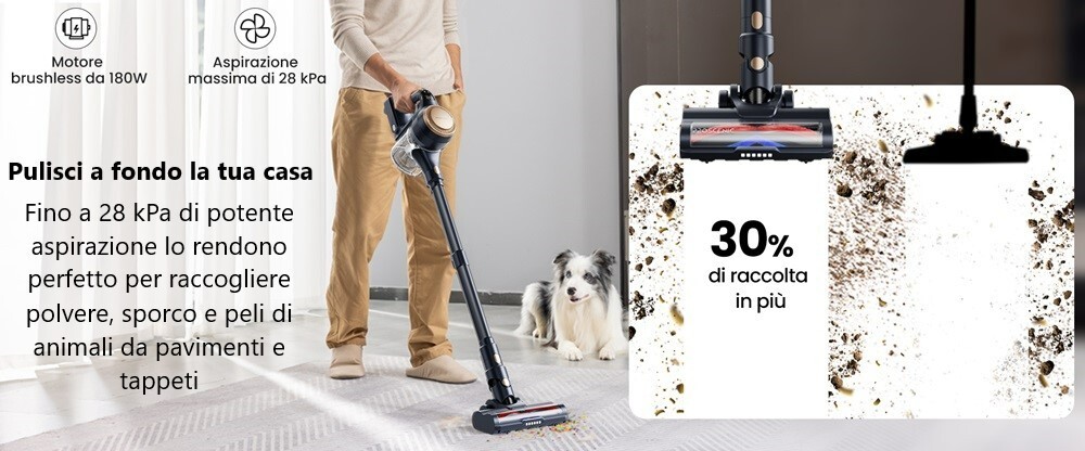 Aspirapolvere Senza Fili Proscenic P11 - Potente E Con Funzione Lavaggio Per Pavimenti - Foto 8