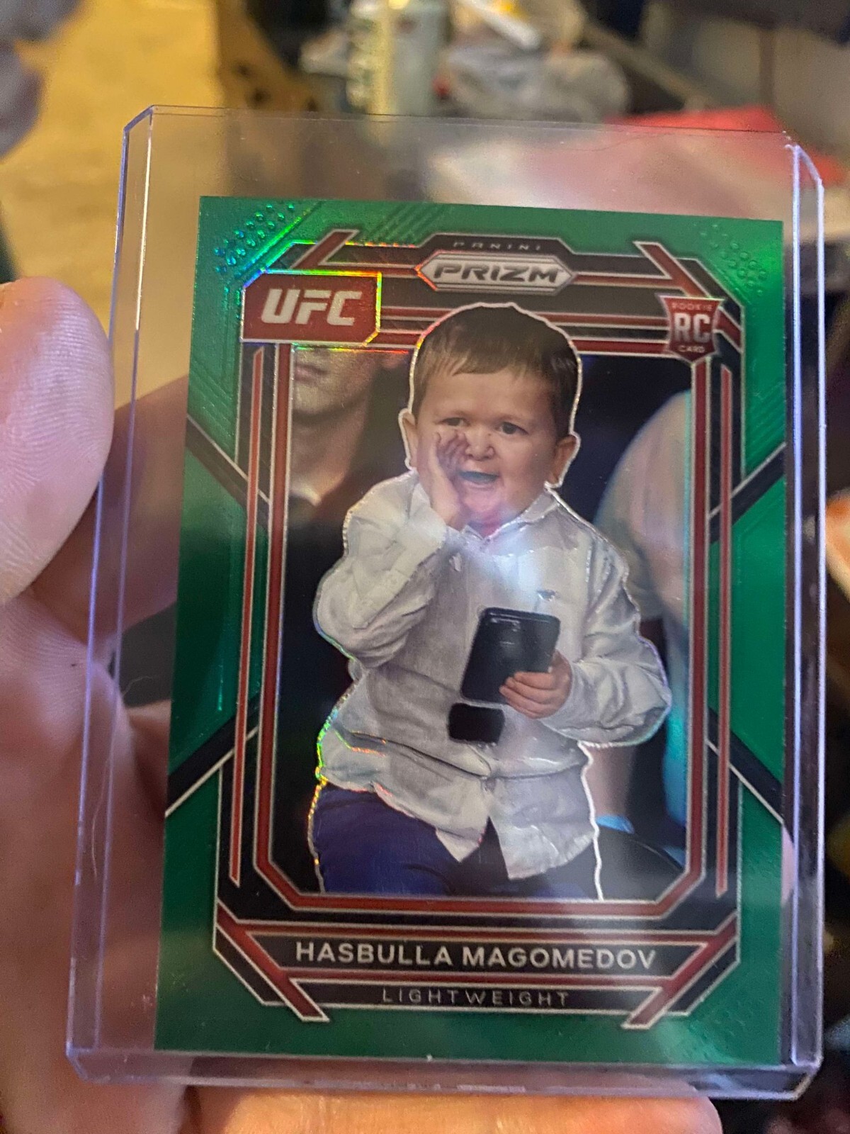 2023 Panini Prizm UFC - Green Prizm #200 Hasbulla Magomedov (RC)
