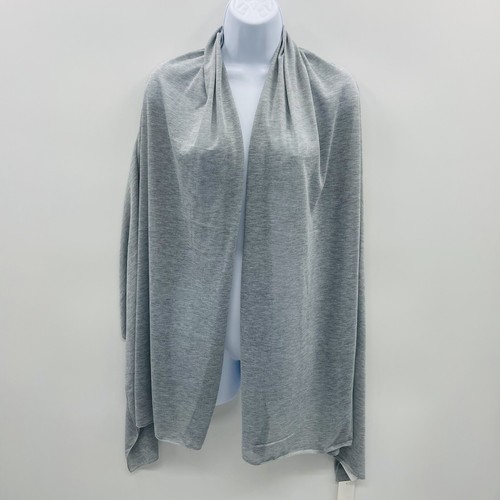 Jenni by Jennifer Moore Womens On Repeat Jersey Wrap Scarf Heather Gray $30 172 - Picture 2 of 7