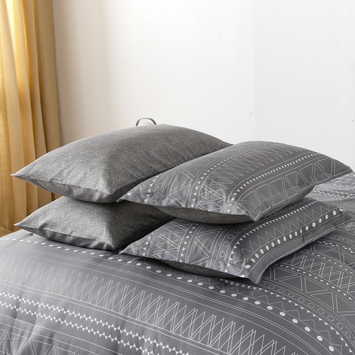 7PCS Striped Duvet Comforter Set Queen Size Fitted Sheet Bedding Pillowcases New - Picture 46 of 56