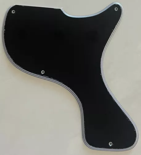 Custom For Gibson Les Paul Junior 1958 DC Style Guitar Pickguard 5-Ply Black