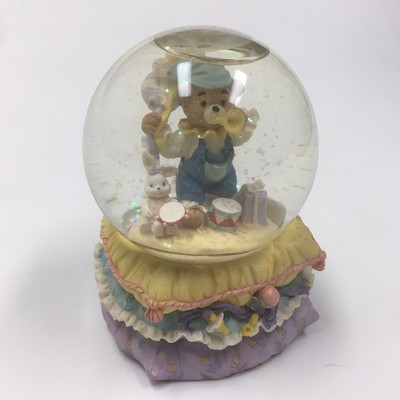 The Teddy Bears Picnic Snow Globe Musical Bear Rabbit Theme baby nursery gift | eBay