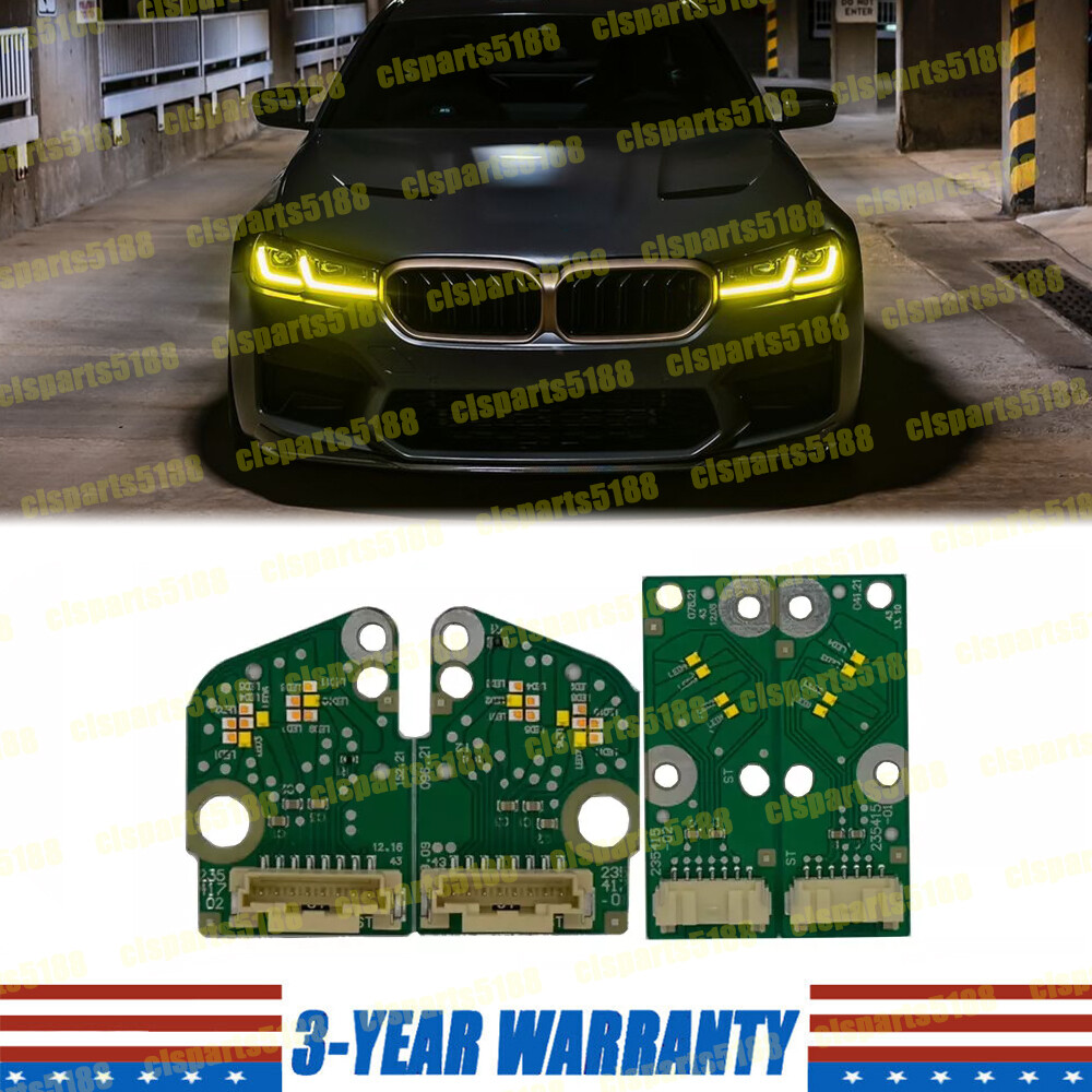 Yellow Angel Eyes DRL LED boards For BMW F90 G30 G31 LCI M5 5