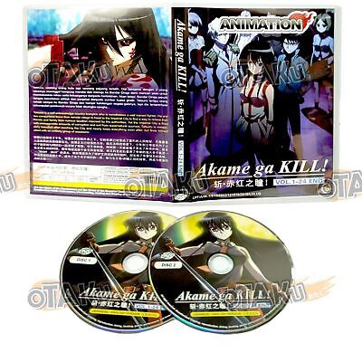 DVD ANIME Akame ga Kill! Complete TV Series Vol.1-24 End ENGLISH VERSION  Reg All