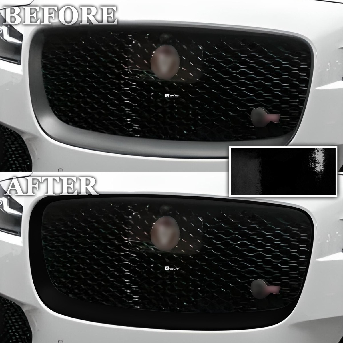 Fits Jaguar F-Pace 2017-2020 Front Grille Chrome Delete Decal