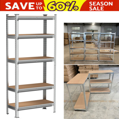 5 Ebenen Garage Regale Rack Unit Storage Racks Schwerlast Stahl Regal 875kg