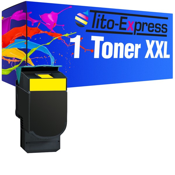 1 Toner Yellow Xxl Platinumserie FüR Lexmark Cs 310 Dn Cs 310 N Cs 410 Dn Cs 410-image