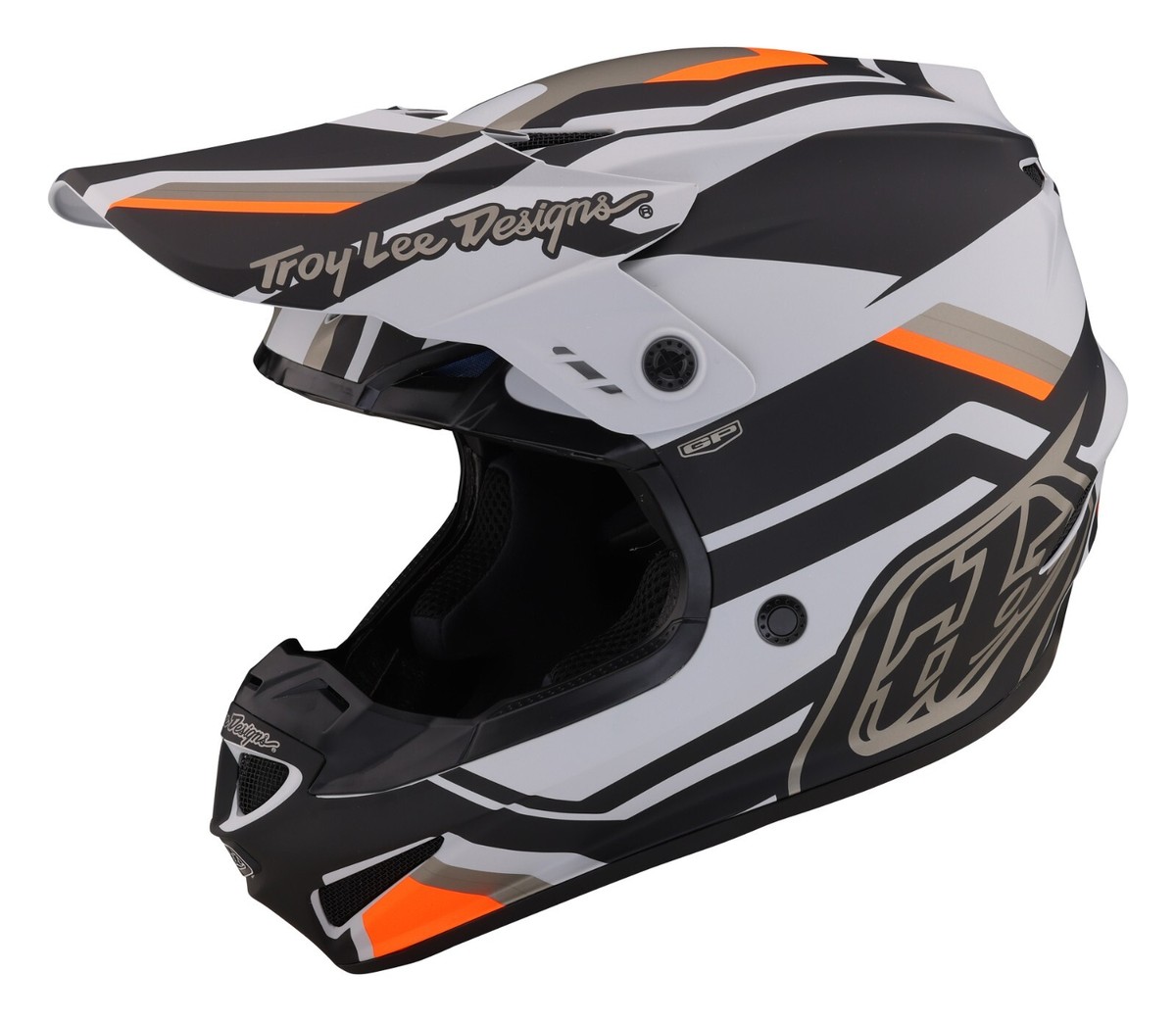 Troy Lee Designs TLD GP Off-Road MX Helmet Apex Grey/Orange | M