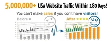 Website Traffic 5,000,000+ INTERNET MARKETING Traffic from Interested Buyers!