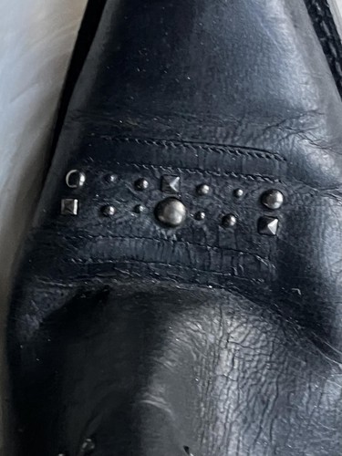 Ariat Stylish Black Studded Cowboy Boots Size 7 NWOT