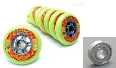 KRYPTONICS ''Flowers'' 100mm 85a Rollen Inliner Scooter Kickboard Cityroller Skate