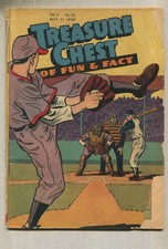 Treasure Chest Of Fun & Fact: Vol. 4 #20 Fair Baseball Cover Geo. A. Pfloum  D3