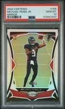 2024 Michael Penix Jr. Panini Certified Mirror #106 (RC) Falcons /350 PSA 10!!!!
