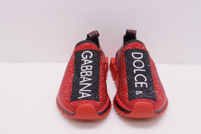 Dolce Gabbana♪SALE♪BI1412 Dolce & Gabbana Sorrento Slip On Red Crystal CK1644-AZ284-0
