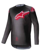 ALPINESTARS SUPERTECH LIPAN JERSEY - SMOKE BRIGHT RED MEDIUM  3760625-1407-M