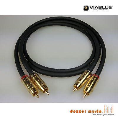 ViaBlue 2x 2m Cinch-Kabel NF-S1 Silver Quattro TS / High End... Bestnote NEU