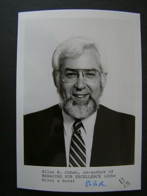 Glossy Press Photo Allan R Cohen Co-Author of Managing for Excellence ...